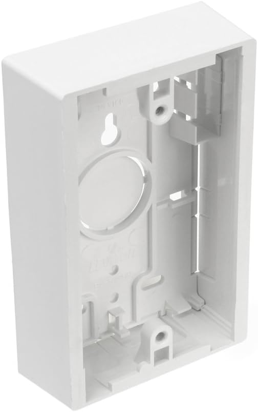 Leviton 42777-1WB Surface Mount Backbox, Single Gang, White, 1.45-Inch