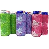 Slim Can Sleeves (6Pack - Floral)