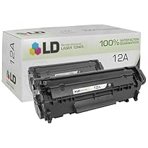 LD &copy; Compatible Replacement for HP Q2612A / 12A Black Laser Toner Cartridge for HP LaserJet Printer Series
