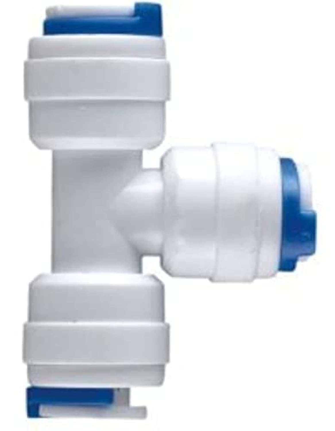 Realgoal 1/4" Tee 3 Way Tube Quick Connect Tube Push Fit Quick Fittings Connector for RO Water Reverse Osmosis Pure Filter System(Pack of 5)