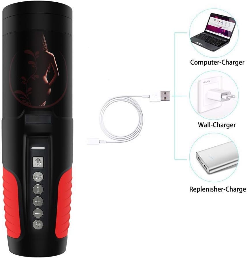 Automatical Piston Telescopic Rotation Handsfree sucker 10 Modes 5 Speeds USB Rechargeable Men Oral S(exy for Men se'x Toy six Toys for Mens- Sexy Underwear for Men Sleeve Stroker Vibrant Toys T-Shirt