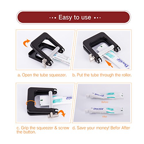 Toothpaste Squeezer,YouSmart Toothpaste Tube Squeezer Dispenser for Toothpaste Expensive Creams and Ointments