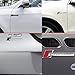UpAuto 2 pcs Supercharged Emblem Badge 3D Nameplate Stickers Fits Audi TT A3 A4 A5 A6 A7 A8 Q3 Q5 Q7 S4 S6 S5 RS5 (Red)