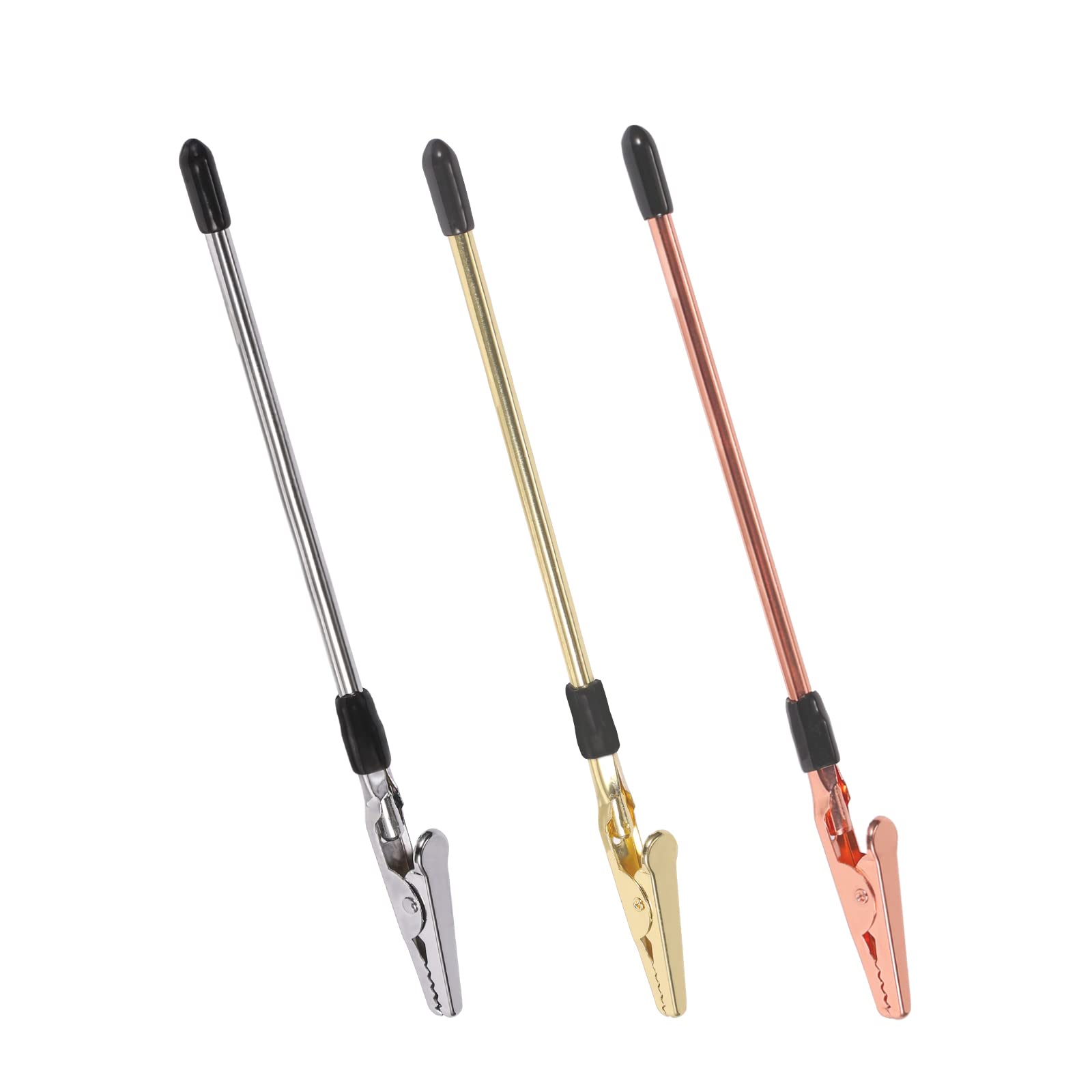 KINBOM 3pcs Bracelet Helper Tools, Jewelry Helper Bracelet Fastener for Fastening and Hooking Watch Bracelet Necklace (Gold, Silver and Rose Gold)