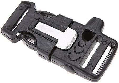 Go Out Camping Plastic Whistle Quick Release Buckle Flint Fire Starter for Survival Emergency Paracord Bracelet Outdoor Camping