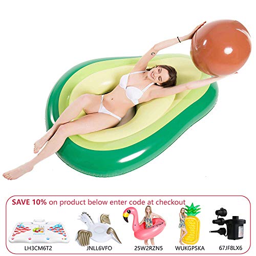 4 Jasonwell+Inflatable+Avocado+Floatie+Swimming