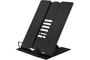 Citmage Desk Book Stand Document Holder Heavy Duty Metal Reading Stand with Book Magazine Menu iPad Music Score Speech Draft 