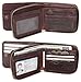 Admetus men gift Cowhide leather wallet credit card ID Pocket Purses gifts Box (Brown8)