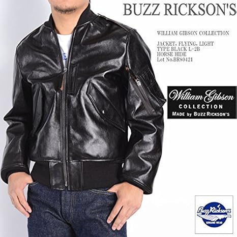 Amazon バズリクソンズ Buzz Rickson S William Gibson Collection Black L 2b ホースハイド ブラックレザー フライトジャケット Br S 01 Black コート ジャケット 通販