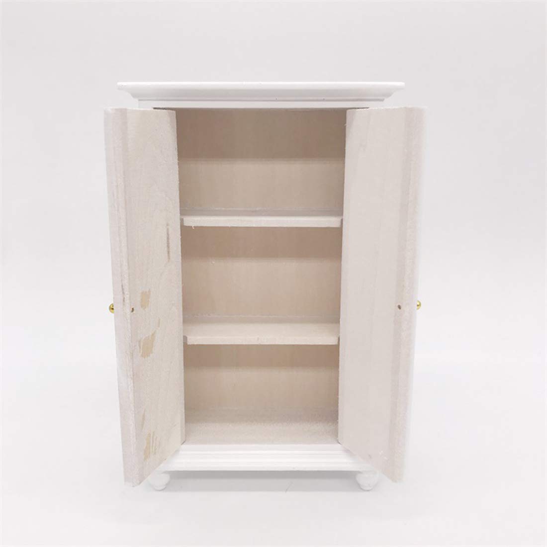 Searchyou Armario de Dos Puertas 1/12 Muebles de casa de muñecas en