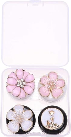 Amazon Kesyoo コンタクトケース コンタクトレンズケース 携帯 ピンセット 収納ケース ケアパレット 保存ケース 携帯便利 かわいい パターン3 Kesyoo コンタクトケース