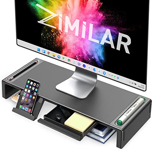 Zimilar Monitor Stand, Length Adjustable Monitor Riser, Foldable ...