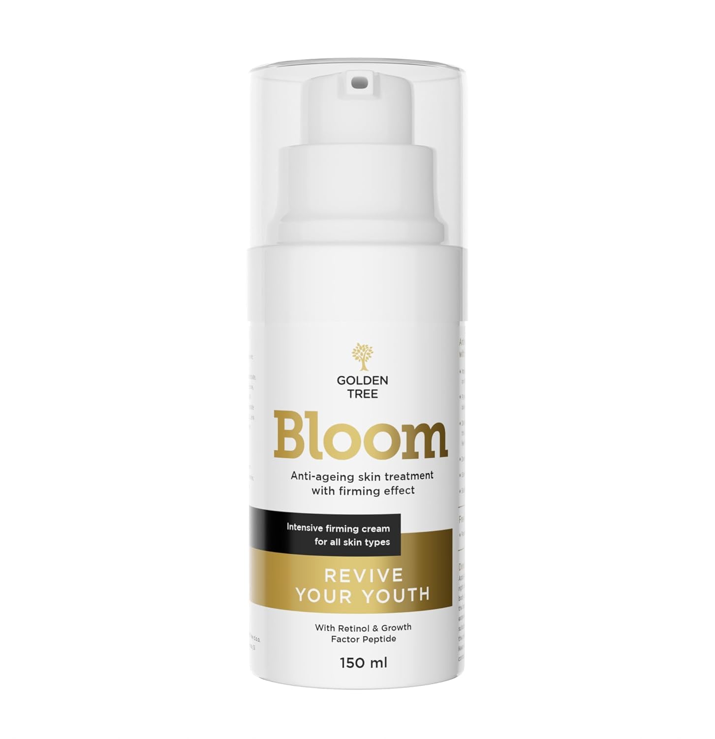 Golden Tree Bloom Body Moisturiser – Hydrating Body Cream with Niacinamide, Retinol, Vitamin C & Sodium Hyaluronate – Lightweight, Fast Absorbing, Non-Greasy – 150 ml
