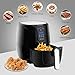 VPCOK Hot Air Fryer Without Oil, LED Touch Display, 2.6 Liter, Black