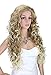 Kalyss Long Curly Blonde Wigs for Women Heat Resistant Wavy Synthetic Fiber Cosplay Costume Full Hair Wig For Women,24 inches 0.66lb