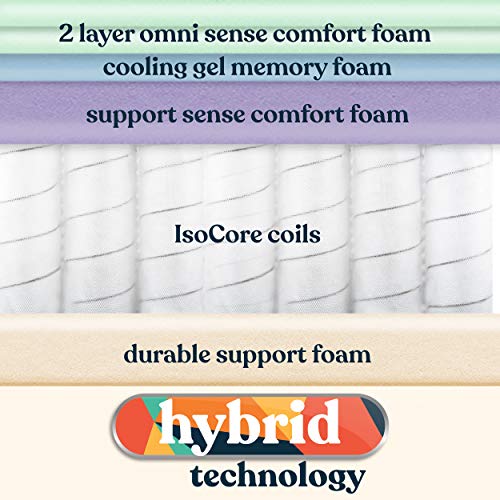 Early Bird Fusion 12 Inch Hybrid Mattress, Queen, Supportive Memory