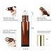 Essential Oil Roller Bottles 10ml (Amber, Pack of 10) - Stainless Steel Roller, Individual Package per Bottle, Opener & Labels - Glass Roller Bottles for Essential Oils by Handy Picks
