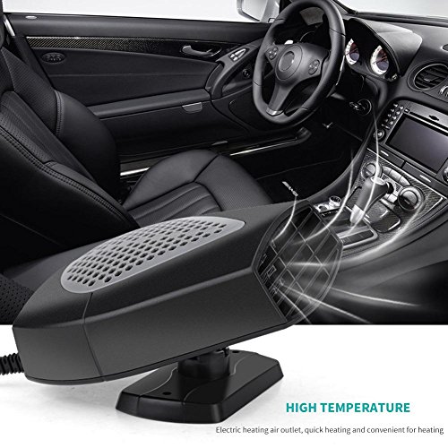Car Defroster,12V 150W Portable Car Fast Heating Windshield Defroster Demister 2 in 1 Heating Cooling Fan - Thumbnail 2