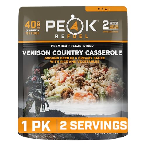 Peak Refuel Mendes Signature Meals | Premium gefriergetrocknete Vielfalt Mahlzeiten | Jagd, Survival, Camping, Backpacking Food | proteinreiches Wildf