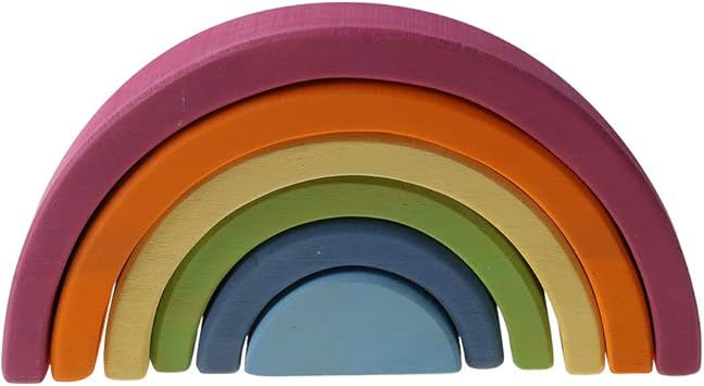 qingqingR 6pcs Gran Arco Iris túnel apilador Pikler triángulo Juguete