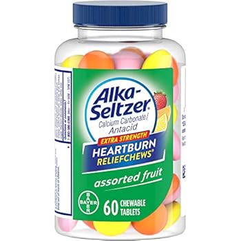 Alka Seltzer Extra Strength Heartburn Reliefchews Relief Of Heartburn Acid Indigestion And Sour Stomach Assorted Lemon Orange Strawberry Flavors