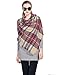 Big Square Plaid Blanket Scarf for Women Fashion Tartan Winter Checkered Scarf