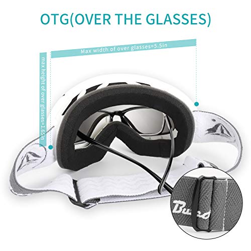 Innerking OTG Ski Goggles - Magnetic Interchangeable Lens Snow Goggles Anti-Fog For Snowboarding