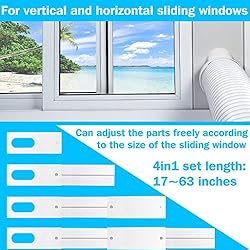 TOPOWN Portable Ac Window Kit, 5"/5.9" Hose