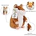 ENTOY Talking Hamster Sound Repeating Animal Toy Talking Plush Toys for Children Brown