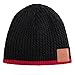 Bluetooth Beanie Hat,Adult Unisex Trendy Soft Warm Skully Hat Cap with Wireless Headphone Headset Speaker Mic Hands-Free, for Winter Outdoor Sports Skiing Snowboard Hiking - Black