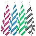 Your Choice Microfiber Quick Dry Sand-Free Beach Towel for Adults & Kids - Oversized, Compact, Lightweight, Absorben - Camping Towel - Green and White Stripe, Large Beach Towel 60x30 Inch