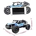 Fistone RC Car 2.4G High Speed Racing Cars 1:16 Iron Radio Control Monster Truck Rock Off-Road Vehicle Buggy Hobby Electronic Game Toys Model (Blue)