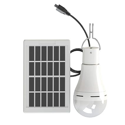 Sigarear Solar Glühbirne,Solarleuchten Lampe,LED Solarlampen,tragbare Lämpchen Licht Birne für außen, Innen, Garten, Camping,