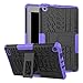 NOKEA Heavy Duty High Impact Resistant Armor Protection Cover Anti Slip Kickstand Feature Skin Case Work with Fire 7 Tablet with Alexa (7th Generation, 2017 Release)(Purple)