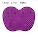 Makeup Brush Cleaning Mat, ESARORA Makeup Brush Cleaner Pad Set of 2 Cosmetic Brush Cleaning Mat Portable Washing Tool Scrubber Suction Cup (Light Purle)