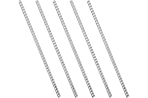 TA-VIGOR 5pcs Stainless Steel Rods 3mm x 100mm, Solid Stainless Steel Round Bars Metal Rods for DIY Craft Car Helicopter Airplane Model