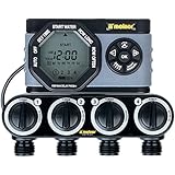 Melnor 4-Outlet Digital Water Timer, Simple and Flexible Programming, Easy Manual Watering, Independent Start Time for Each Valve, Water Individual Days of Week Available