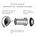 MEVOL Tub Drain Hair Catcher/Strainer, Drain Tub Hair Strainer Stainless Steel Body Bathtub Drain Protector Support Drain Size from 1.49'' to 1.77''