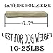 MON2SUN Dog Rawhide Rolls Natural Skinny Retriever Rolls 6.5 Inch for Puppy and Small Dogs ((6.5