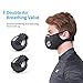 CoolChange N99 Dust Mask PM2.5 Activated Carbon Filter Mask Cambridge Breathing Mask Suitable for Men Women for Woodworking, Mowing, Sanding, Running, Cycling Outdoor Activities-1 Filter
