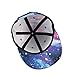 Galaxy Snapback Unisex Hat Hip Hop Plaid Flat Brim Adjustable Baseball Cap Blue Jellyfish Cells
