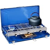 Camplux Camping Stove 20,400 BTU, 1 Grill &amp; 2 Burners Propane Stove for Outdoor Cooking