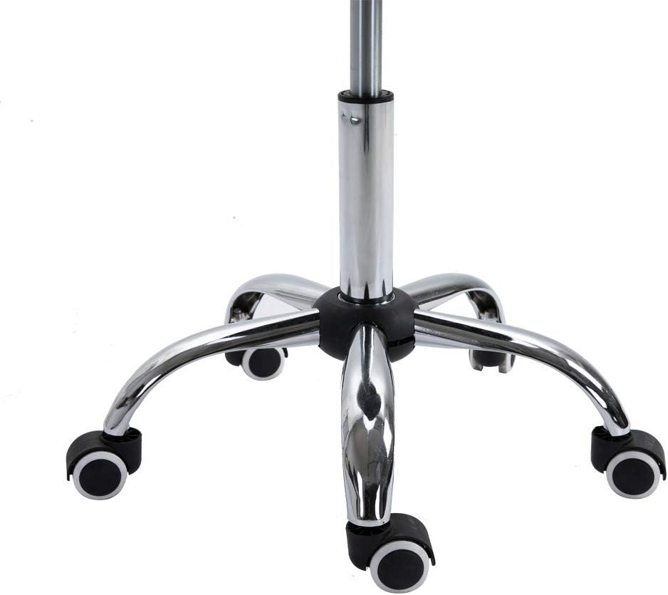 UTPO Saddle Stool Rolling Stool with Wheels Office Chair Adjustable Hydraulic Beauty Spa Salon Work Bench Bar Chair Black: Kitchen & Dining