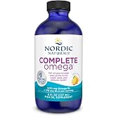 Nordic Naturals Complete Omega-3 Liquid, 1270mg EPA DHA GLA, Lemon - 8oz | 1270mg Omega-3 per serving. Supports healthy skin, cognition &amp; positive mood. Non-GMO liquid formula. 48 servings.