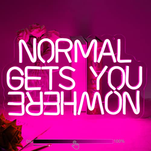 Moodlion Normal Gets You Nowhere Neon Sign For Wall