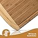 18 Inch Extra-Large Cutting Board - Cutting Boards for Kitchen, Bamboo Wood Cutting Board with Deep Juice Groove - Charcuterie & Chopping Butcher Block for Meat - Gifts Idea (18