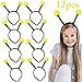 Party Headband,FunPa 12PCS Bee Headbands Bulk Cute Cartoon Bee Hair Hoop Tentacle Hair Band Costume Headband for Kids Women Girls Halloween Thanksgiving Birthday Bee Party Gender Reveal Party Supplies