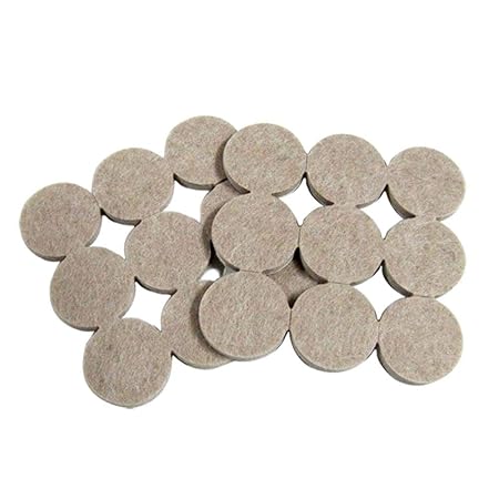 Cuttlefish 20 MM Diameter, 4 MM Thick Self Adhesive Furniture Felt Pads for Noise Reduction and Floor Protection- 32 Pcs