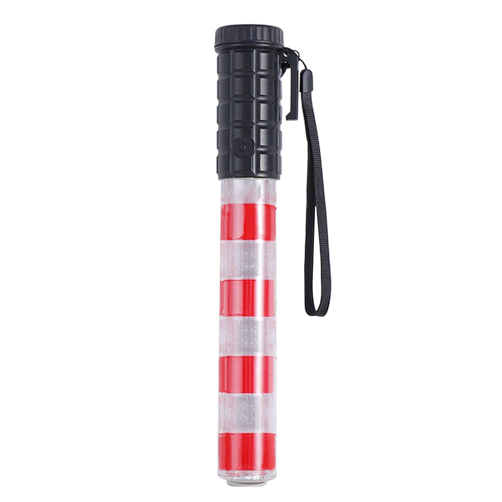 Candeon Traffic Signal Batons Handheld Safety Warning Wand LED Flashlight with Multi Strobe Mode, Wrist Strap Lanyard for Parking Guide and Traffic Safety