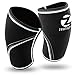 ZEALSPOT Knee Sleeves(1 Pair) Compression & Support for Weightlifting, WOD, Squats, Gym, Powerlifting & Crossfit-7mm Neoprene Knee Brace-Both Women & Men,Black
